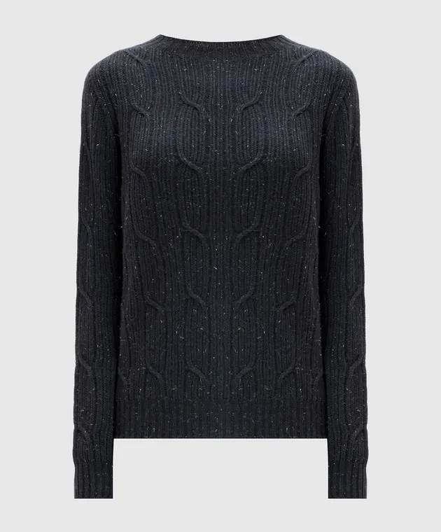 Peserico Maglia grigia con lana, seta e cashmere S99602F0709095