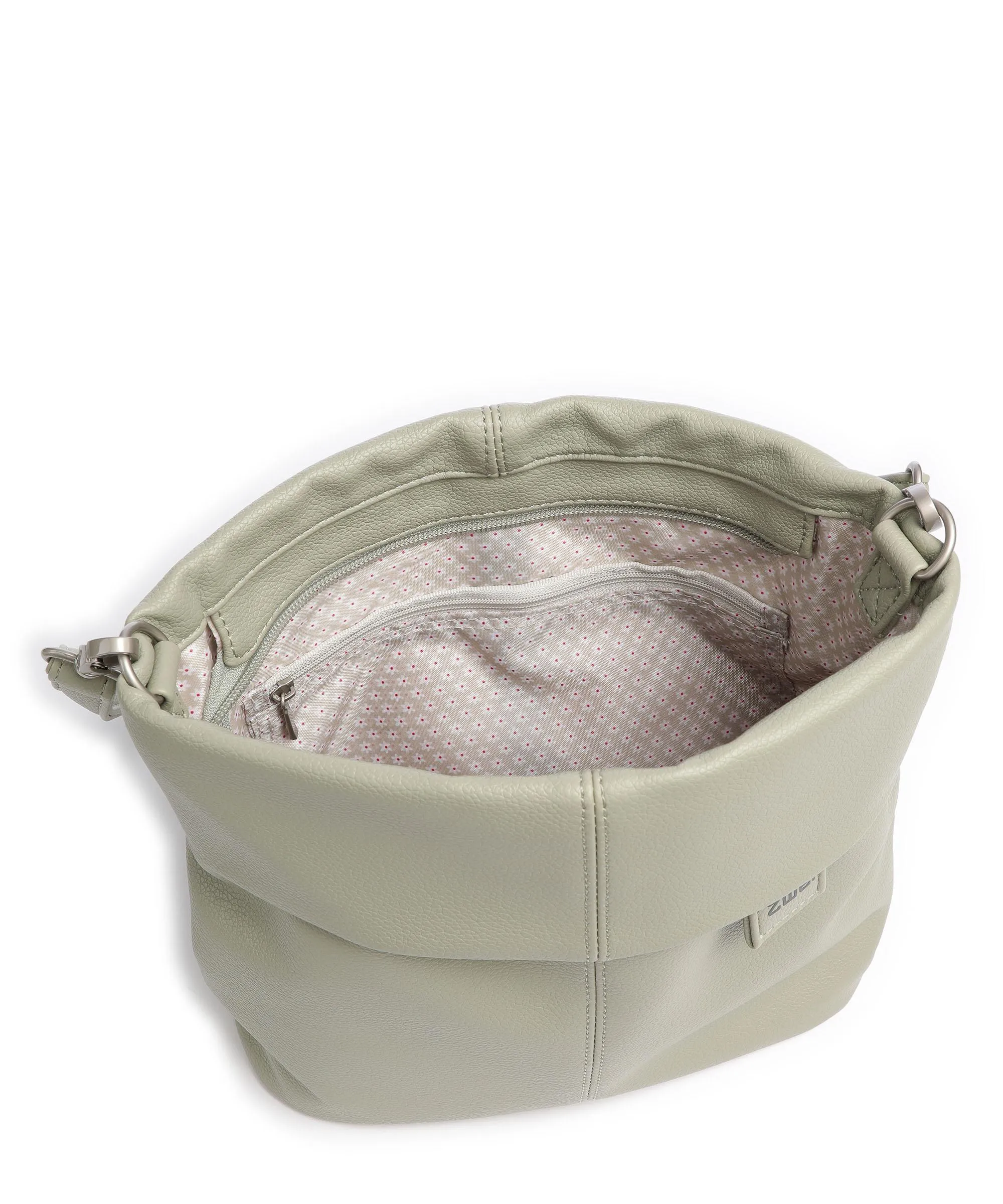  Zwei Mademoiselle.M M8 Borsa a spalla pelle sintetica grigio-verde  